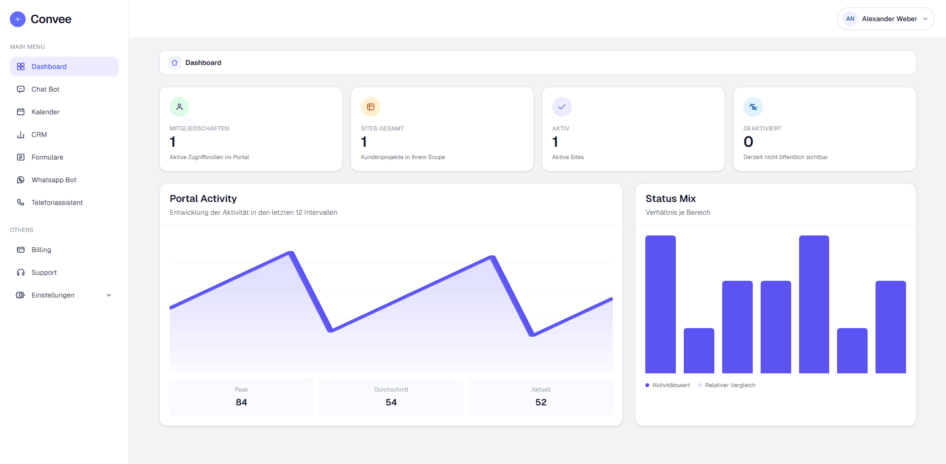 Convee Portal Vorschau